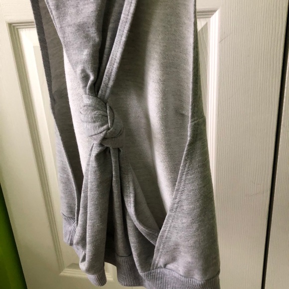 Grey High Neck Crop Top - Picture 4 of 7